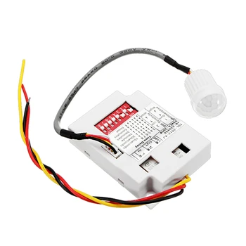 

Human Induction Body Sensor IR Module Motion Sensing Time Delay Switch For Strip Light Lamp AC220V Detector Sensing Output
