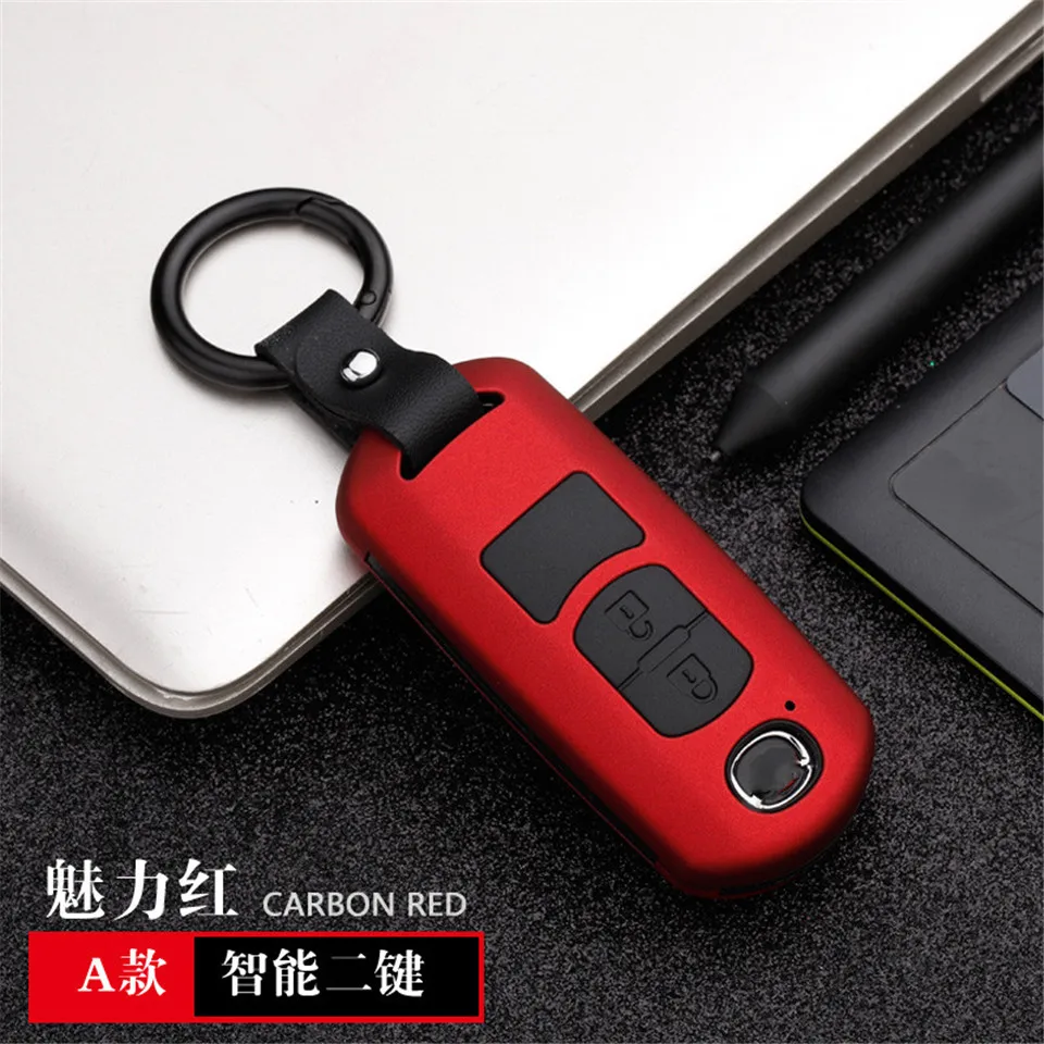 Chiave Dell'automobile di modo di caso della copertura completa proteggere Per Mazda 2356 Demio CX-3 CX-4 CX-5 CX-7 CX8 CX-9 MX5 Atenza Axela 2015-2019 portachiavi - H1874fed65ad54372bce04b3ac8384d85I