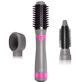 

3 In 1 Hair Dryer Brush One Step Hair Dryer & Volumizer Salon Hot Air Paddle Styling Brush Negative Ion Hair Straightener Curler