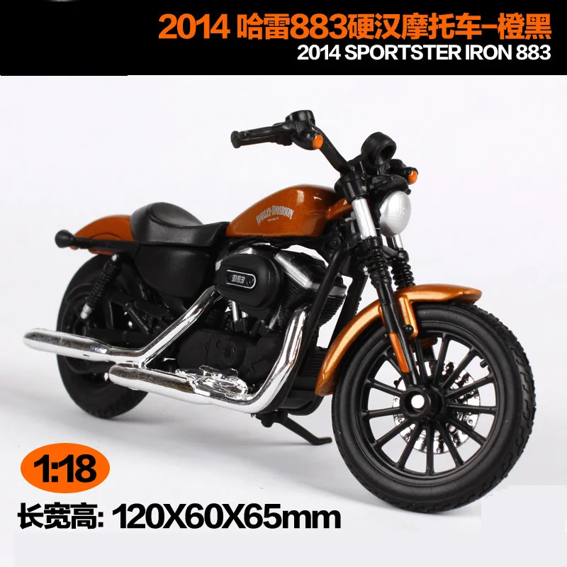 Maisto 1:18 Harley Davidson 2014 SPORTSTER Железный 883 мотоцикл металлическая модель игрушки для