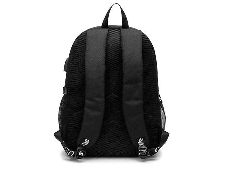 Мультфильм корги Печать USB Рюкзак Сумка школьная черная Mochila дорожные сумки рюкзак для ноутбука USB порт школьный рюкзак