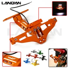 Для KTM Duke мотоцикл номерной знак кронштейн держатель Duke 125 200 250 390 Duke 690 990 85 80 160 125 250 450 500 EXCF EXC