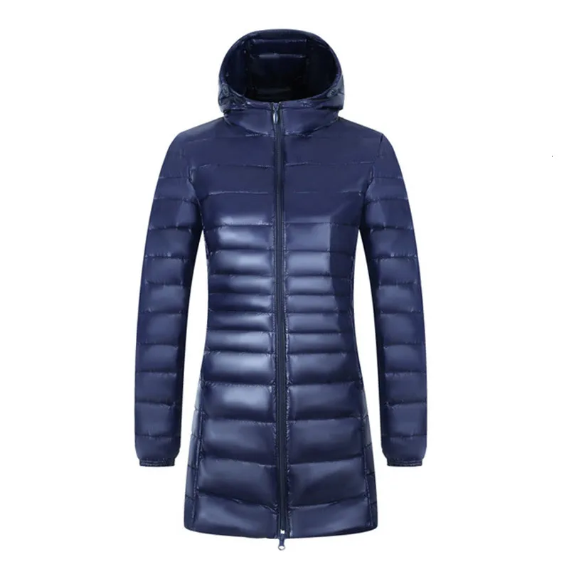 

Women's Long Light White Duck Down Jacket 5XL 6XL 7XL Women Brand New Winter Warm Jackets Down Jacket Ultralight Hooded Coats