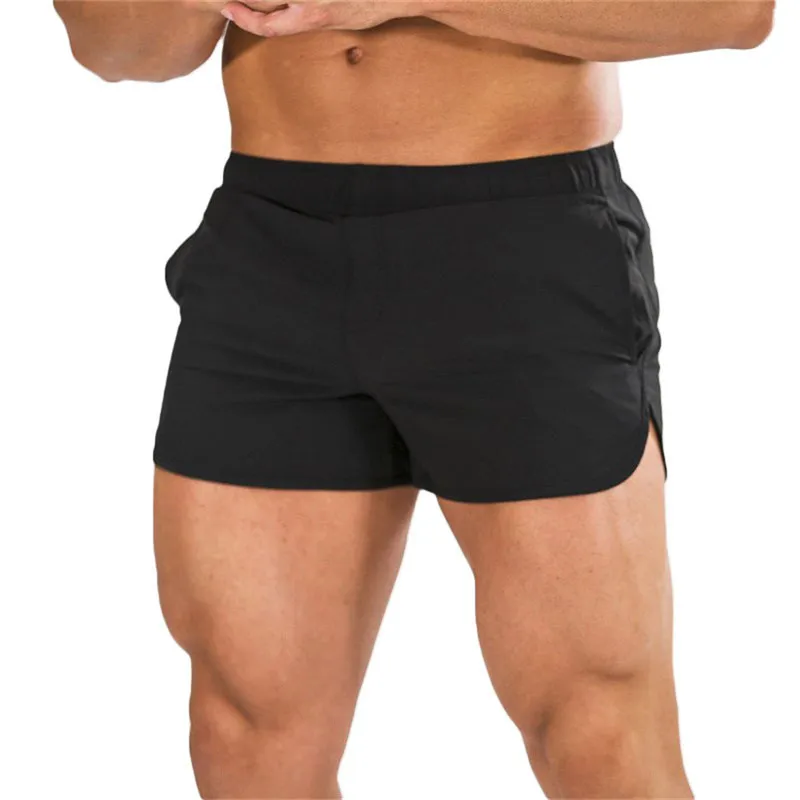 Мужские шорты для фитнеса бодибилдинга мужские летние спортивные залы тренировка Мужская дышащая сетка быстросохнущая Спортивная одежда для бега повседневные короткие штаны