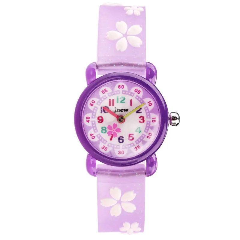 2020 Children's Watch Waterproof Lovely Transparent Cherry Blossom Student Quartz Watch Birthday Gift Clock Boy Sports Watches disney spider man children s watch hulk iron man cartoon quartz watch student waterproof quartz watch christmas birthday gift