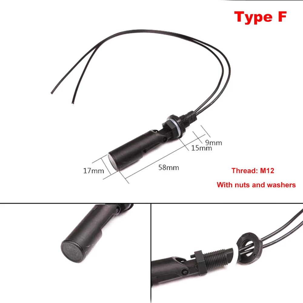 liquid level sensor water level switch horizontal float sensor switch side mount liquid water level sensor controller automatic water pump controller tank pool