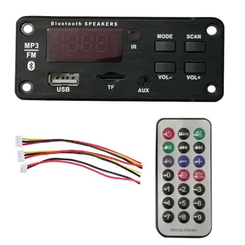 

5/12v Car USB MP3 Player Bluetooth 5.0 Decoder Board Slot / USB /FM Remote Board