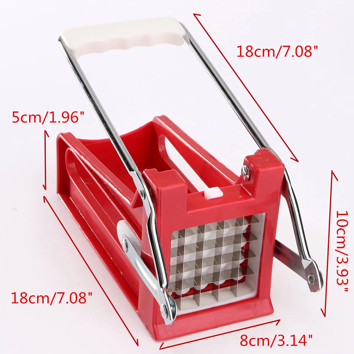 French Fries Cutters Potato Chips Strip Cutting Machine Maker Slicer Chopper 2 Blades Kitchen Gadgets Stainless Steel