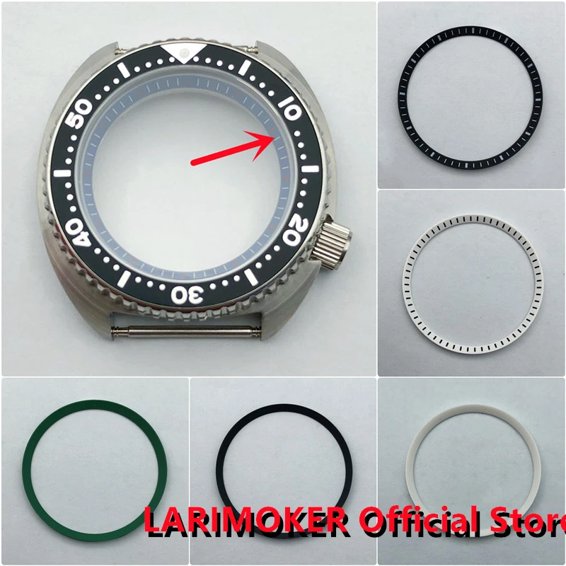 Watch Case Parts Chapter Ring Fit For SKX009 SKX Model NH35/NH36 Men's
