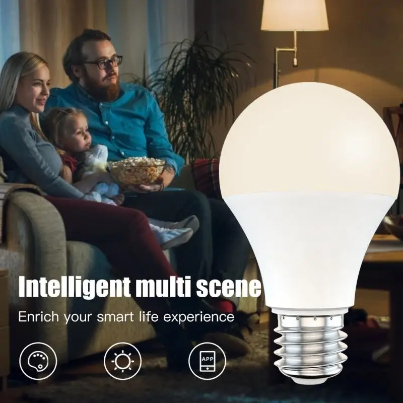 Wifi умная Светодиодная лампа RGB CW WW волшебный светильник лампы 9W 110V 220V