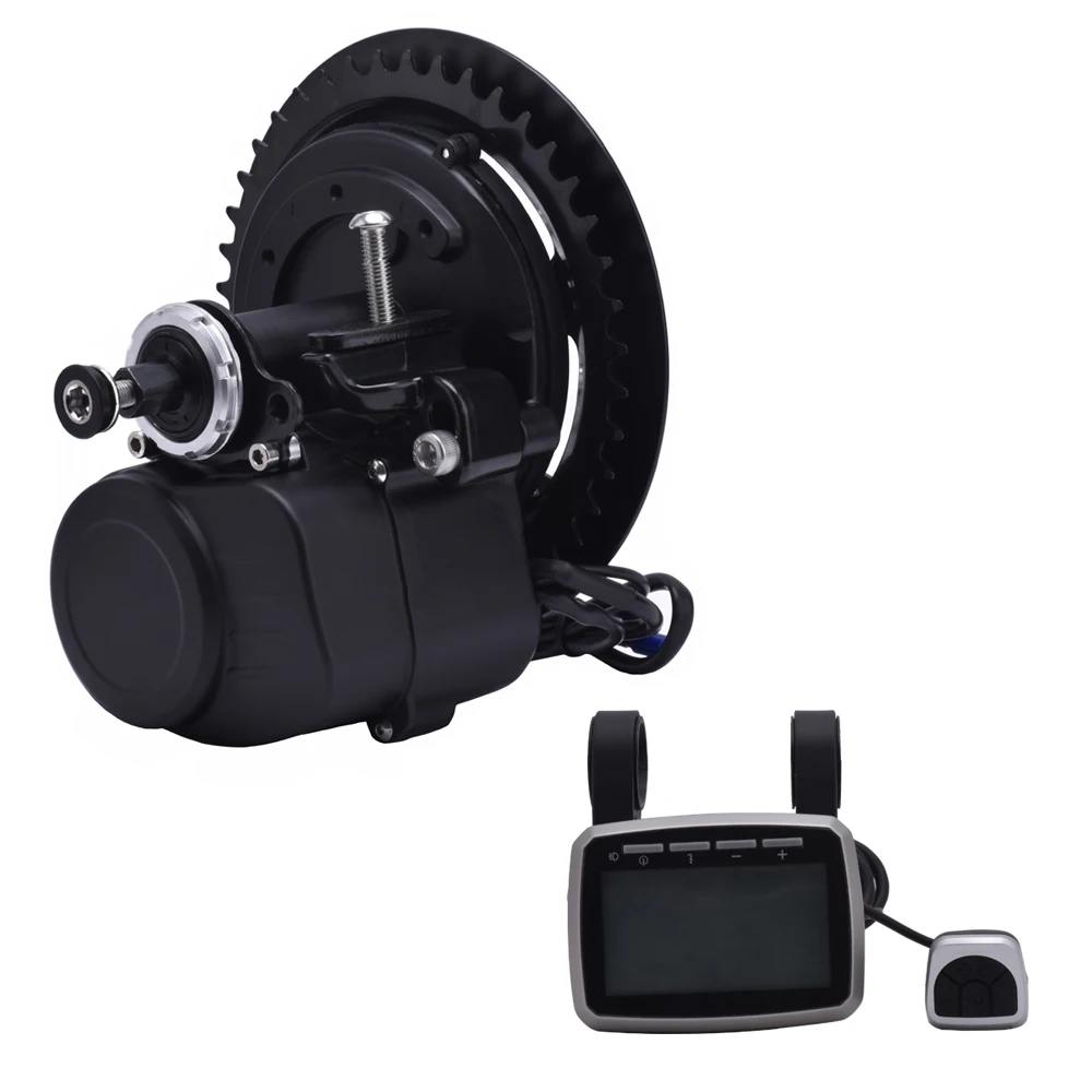 TONGSHENG TSDZ2 36V 48V 350W 500W бесщеточный мотор с Середина привода конверсия Ebike наборы с ЖК-дисплеем V lcd 5 Электрический