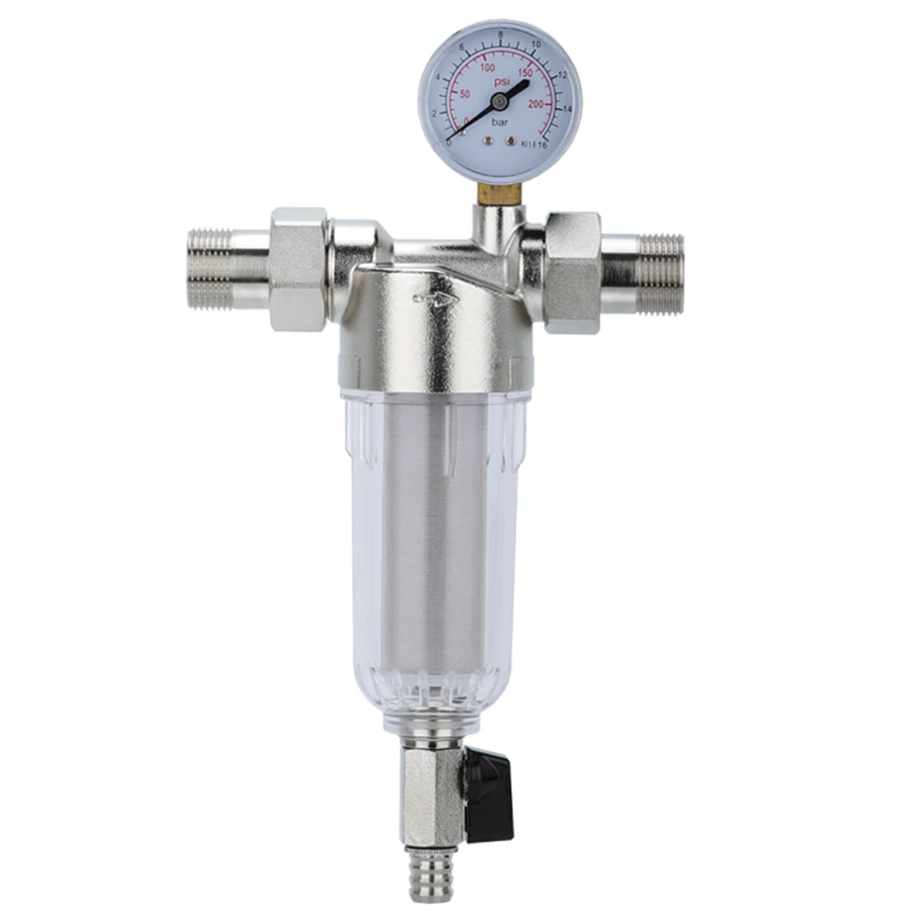 500 Micron Household Mesh Sediment Trapper Water Filter System 3/4'