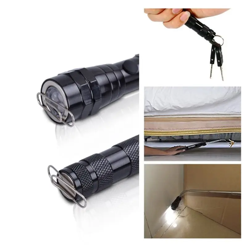Magnet Magnetic Pickup Picker Tool Telescopic Telescoping Flexible Extensible LED Flashlights for Men