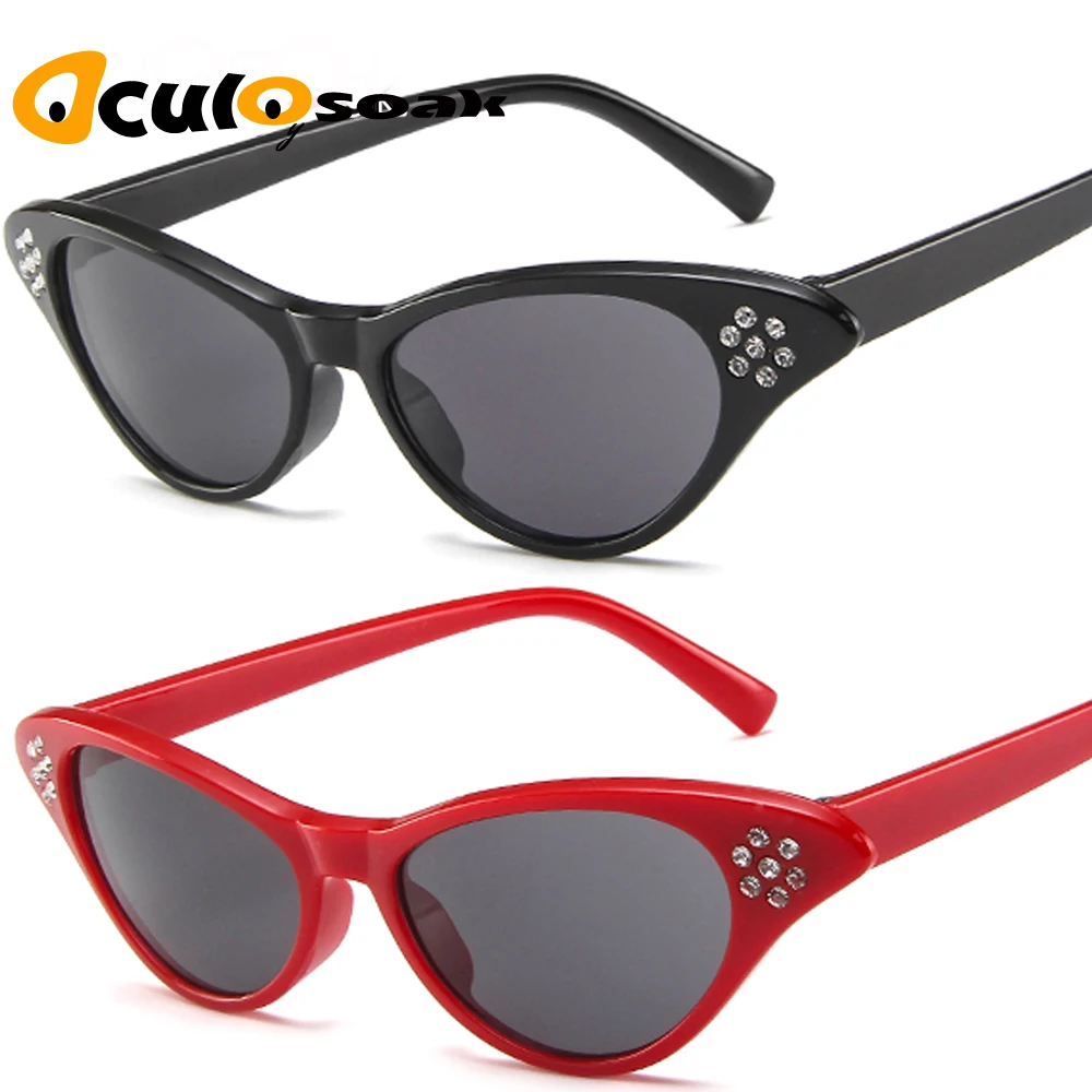 

Vintage Women Sunglasses Cat eye Eyewear Brand Designer Retro Sunglass Female Oculos de sol UV400 Sun glasses 2019