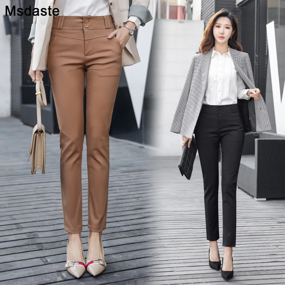 Women Clothing Trousers Office Style | Office Pants Lady Fashion 2018 ...