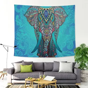 

Bohemian Mandala Elephant Carpet Wall Hanging Sandy Beach Picnic Throwing Rug Blanket Camping Tent Travel Sleeping Pad