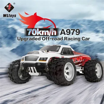 

WLtoys 1/18 Racing Car A979-B 2.4GHz RC Car 4WD 70KM/h High Speed Collision Avoidance Electric RTR Big Foot Truck Children Gift
