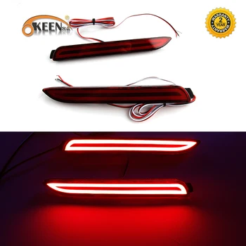

2pcs Car LED Rear Bumper Reflector Brake Lights Red Lamp for Lexus IS-F GX470 RX300 for Toyota/Camry/Sienna/Venza/Reiz/Innova