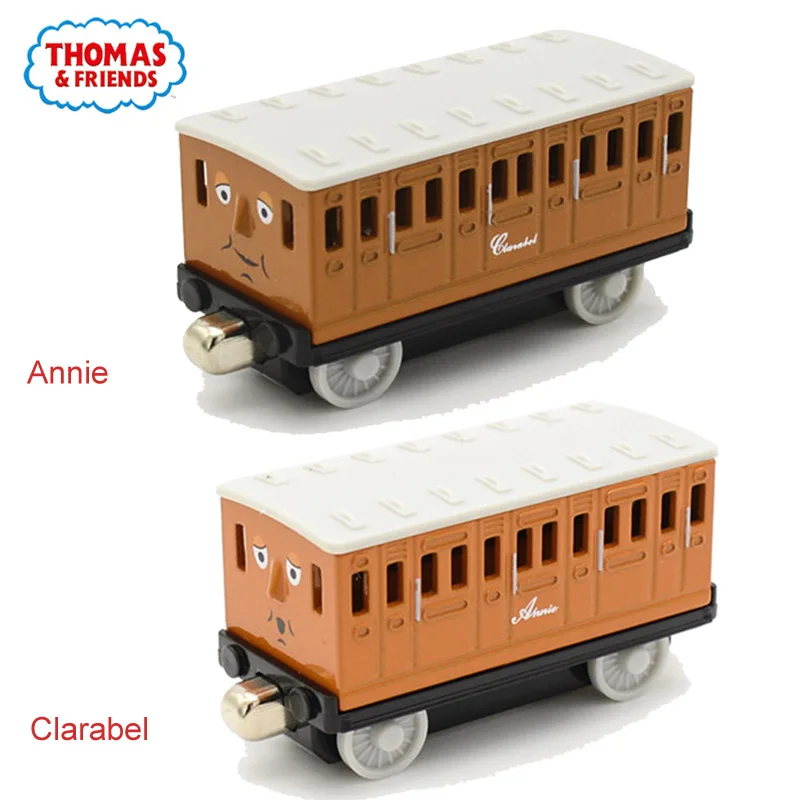 2 шт. магнитный поезд Томаса и его друзей Annie Clarabel 1:43 металлическая железная