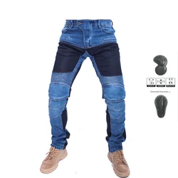 MOTORPOOL UBS06 PK719 Jeans Leisure Motorcycle Men's Off-road Outdoor Jean/cycling Summer Pants With Protect Equipment