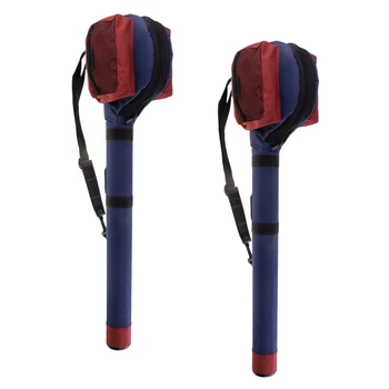 

2 Set Fly Fishing Rod Tube & Reel Bag Case Rod Protection Reel Bag Travel Fly Rod Case for 9FT 4-piece Fly Rod