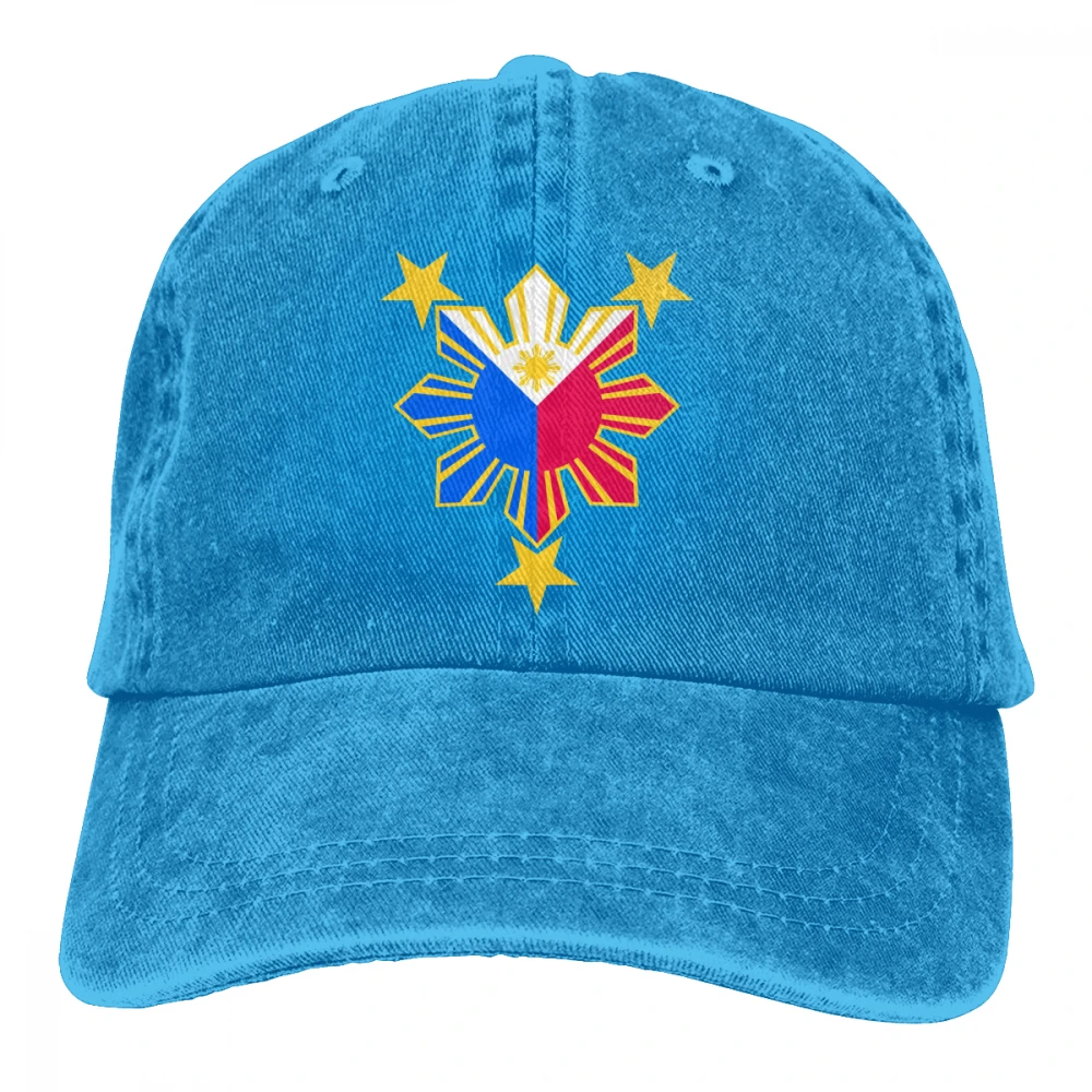 Filipino Pride Star Sun Casquette темно-синие унисекс Мужские Женские джинсовые бейсболка с ремешком кепки регулируемые Гольф папа шляпа