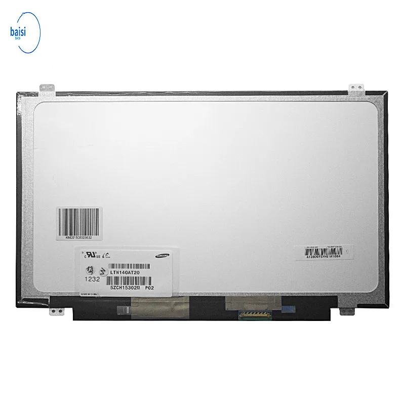 14.0Inch Slim 40PIN Paper Thin Laptop LCD Screen For Lenovo B140XW03 V.1 B140XW02 V.0 HB140WX1-300 N140BGE-L43