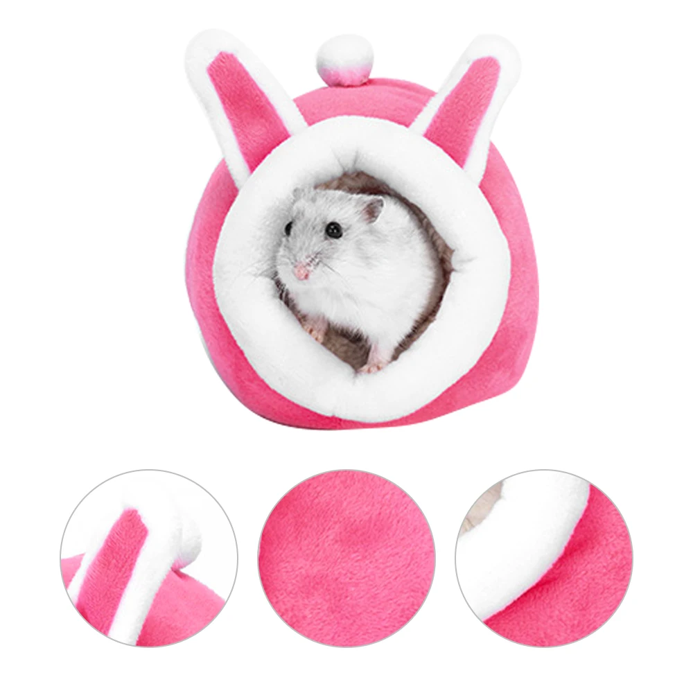 Hamster House Guinea Pig Hamster Cotton House Pet Bed House Small Animal Nest Winter Warm For Rodent/Guinea Pig/Rat/Hedgehog