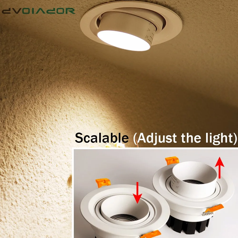 Новая Встраиваемая потолочная лампа с регулируемой яркостью Светодиодный