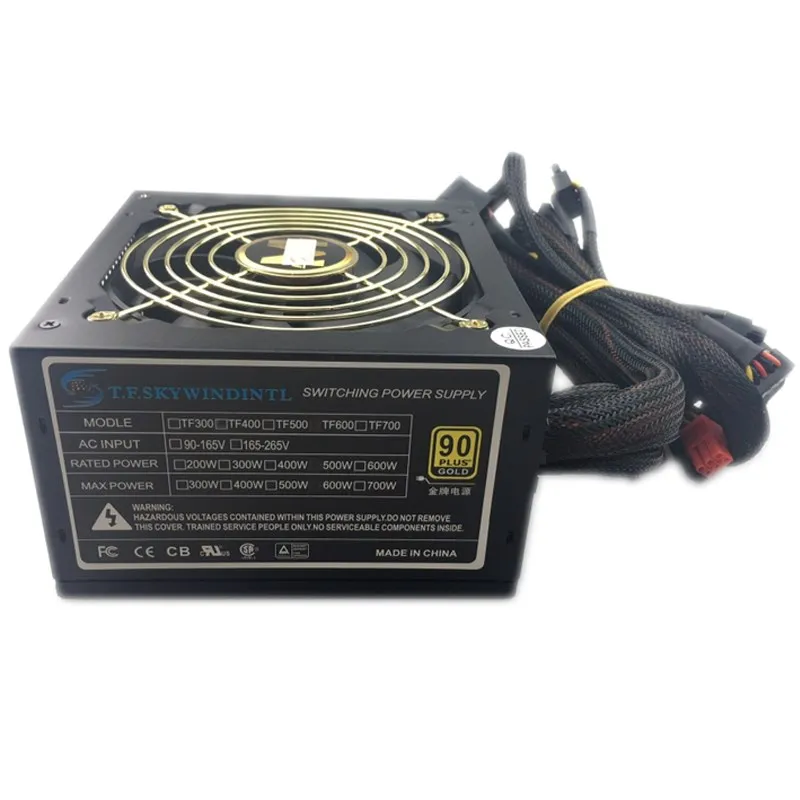  600W PC Computer Power Supply Computer PC CPU Power Supply 20+4-pin 12cm Fans ATX 12V Molex PCIE w/
