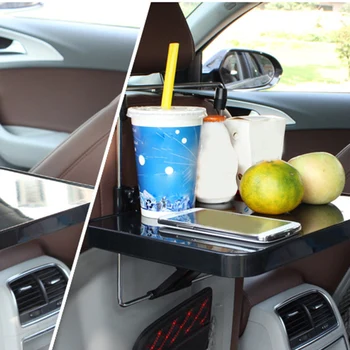 

1PCS Universal Drawer Type Rear seat Computer Desk With Mouse Disk Computer Frame Car Table Car Beverage Storage Box Holder