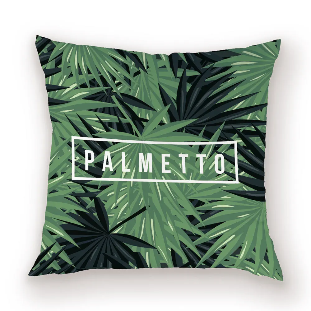 Тропические джунгли декоративные подушки покрывает Palmetto ананас роскошные декоративные подушки завод Павлин цветная Наволочка Чехол