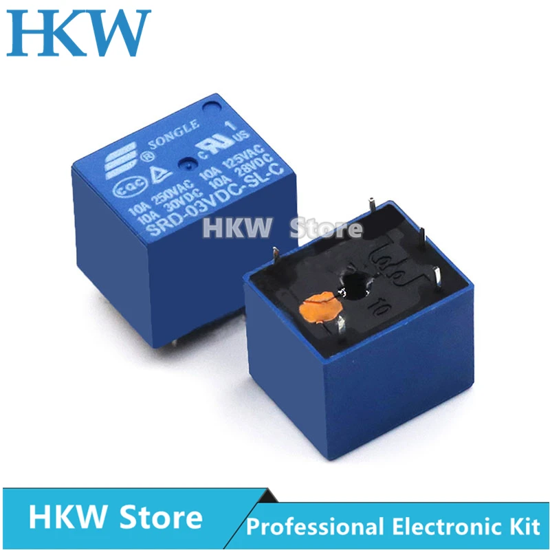 Description Picture 3 of item10pcs Relay 12V 5PIN SRD-12VDC-SL-C 10A 250VAC Relays Relais