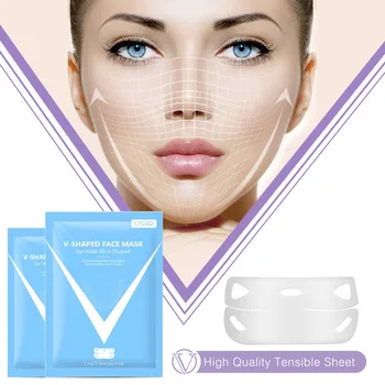 

4D V-Shape Facial Mask Face Slim Lifting V-line Chin Gel Mask Patch Lifting Wrinkle Anti Aging Eliminate Edema Contour Firming
