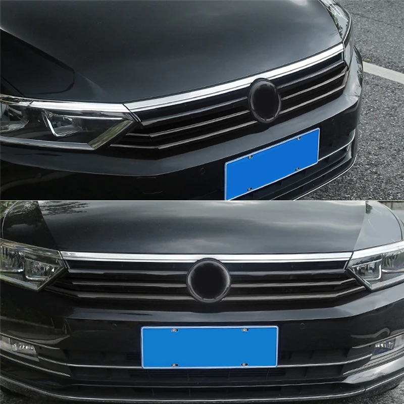 CARMANGO для Фольксваген Пассат B8 2017 2019 передняя крышка автомобиля средняя сетка
