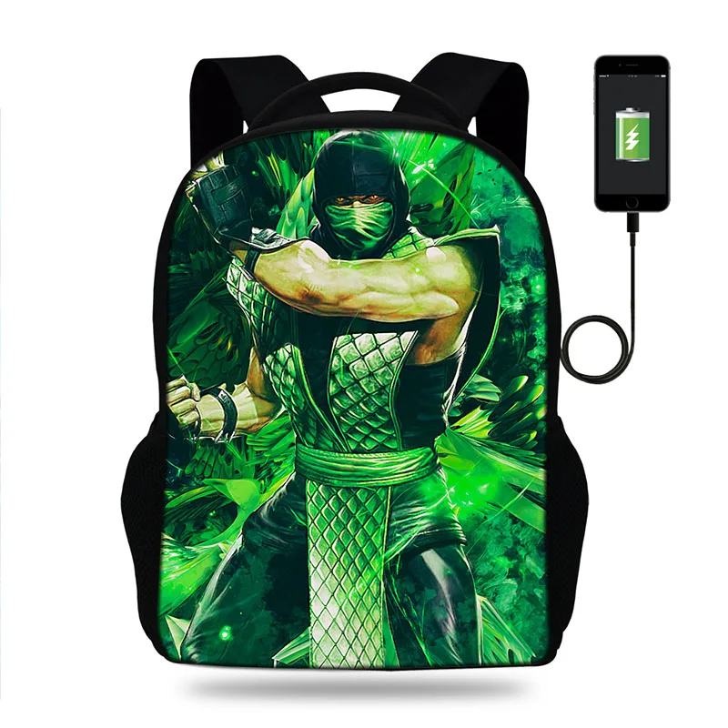 Модный рюкзак с принтом маски Mortal kombat x для ноутбука подростков девочек и