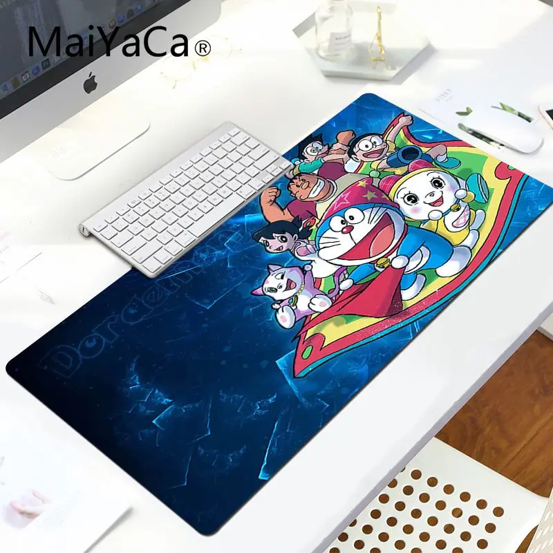 MaiYaCa простой дизайн Doraemon прочный резиновый коврик для мыши коврик большой коврик для Мыши Компьютерный коврик для ПК - Цвет: LockEdge 30x80cm