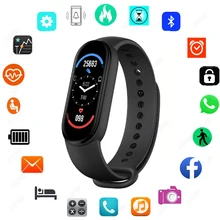 

M6 Smart Watch Women Heart Rate Monitor Blood Pressure Fitness Tracker Smartwatch Men Sports Bracelet Clock For Xiaomi iOS 2021