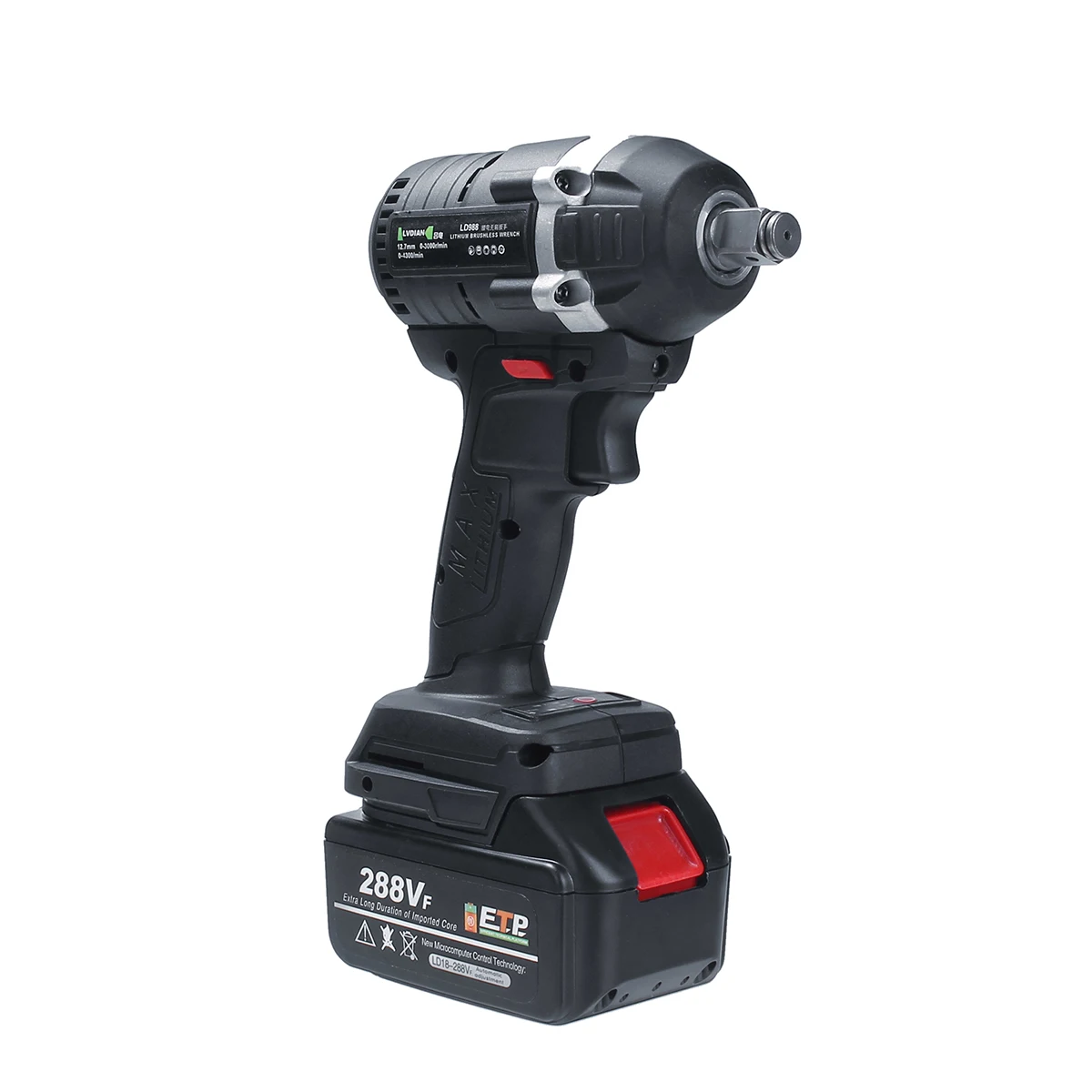 110-240V 630N. m 288VF беспроводной электрический ударный ключ электрический ключ щетка с 1x литий-ионным аккумулятором электроинструменты