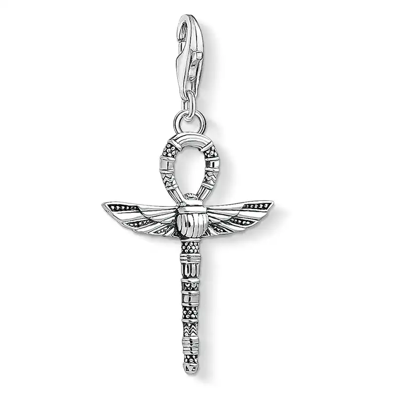 Египетские крылья Scarab Крест Подвески для изготовления ювелирных изделий 925 пробы серебра DIY Модные украшения браслет Thomas Цепочки и ожерелья...