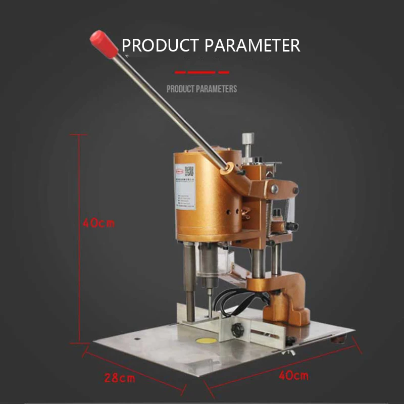 Paper Punching Machine Single Round Hole Desktop Punching 220V/180W Loose-Leaf Voucher Paper Punching Machine DK-150 Electric Tag Machine paper punching tool