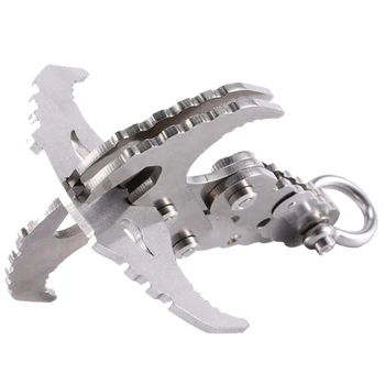 

Buckle Mountaineering Hook Outdoor Rock Climbing Mountaineering Strong Suction Iron Gravity Stainless Steel Flying Tiger Claw