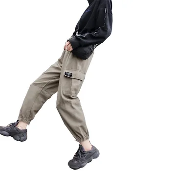 

Khaki Cargo Pants Women Loose Streetwear Pencil Pants Hip Hop Woman Trousers Casual High Waist Jogging Pants Pantalones De Mujer