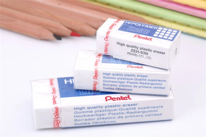 Pentel ластики ZEH-03N маленькие резиновые легко очищающиеся студенческие ластики японские школьные канцелярские принадлежности