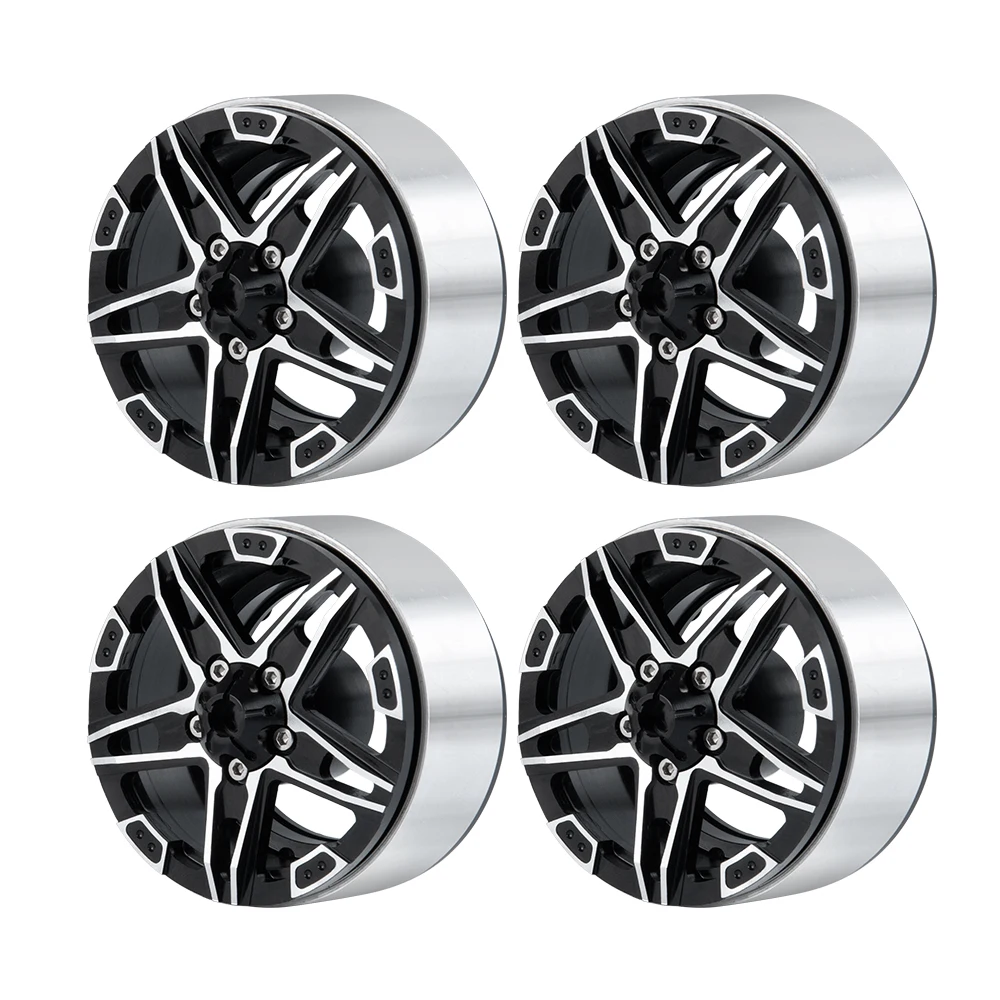 

1/2/4PCS 1.9 Inch RC Wheel Hub Alloy Beadlock Wheel Rims for 1/10 SCX10 CC01 D90 TRX-4 RC Crawler Car Parts