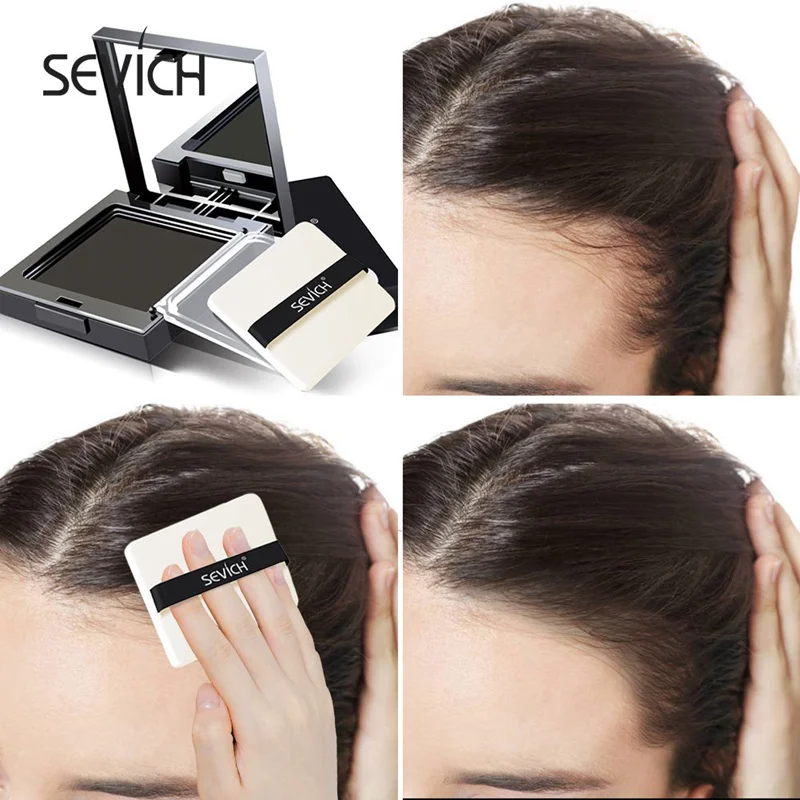 12g Hair Shadow Powder Temporary White Grey Cover Up Hair Line Edge control Color Makeup Care Concealer hair building powder
