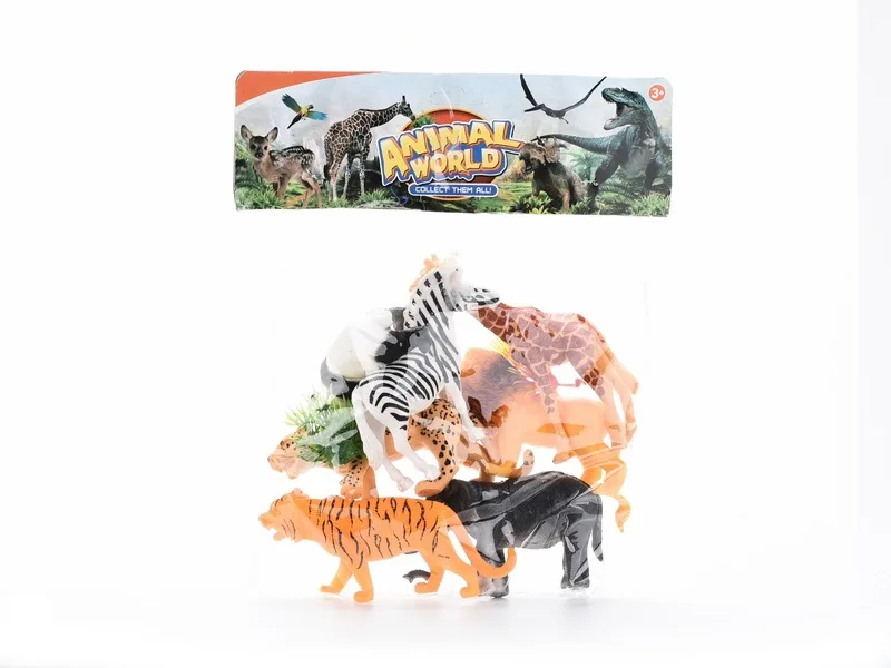 

Children Model Forest Animal Park Model Panda Zebra Elephant Giraffe Leopard Boy Toy Animals Decoration