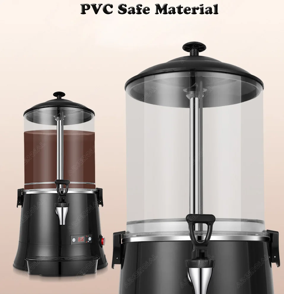 MLT10L Commercial stirring Hot Drink Dispenser 10L single tank Heating beverage machine juice dispenser with LCD Display