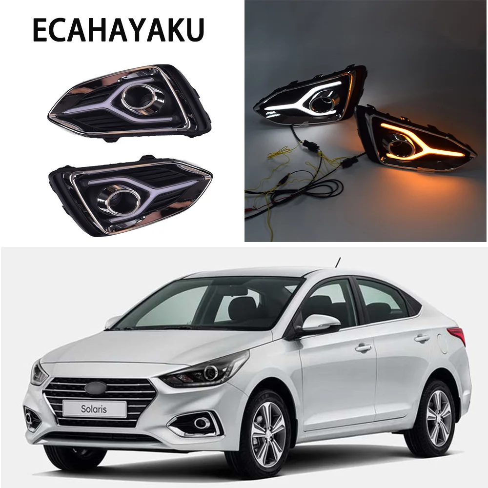 

Дневные ходовые огни для Hyundai Accent Solaris 2017 2018 2019
