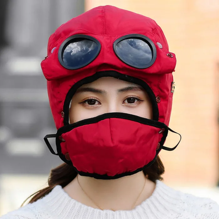 Thermals зимняя охотничья шапка утолщенная теплая с ветрозащитной маской защита ушей для наружного применения-MX8